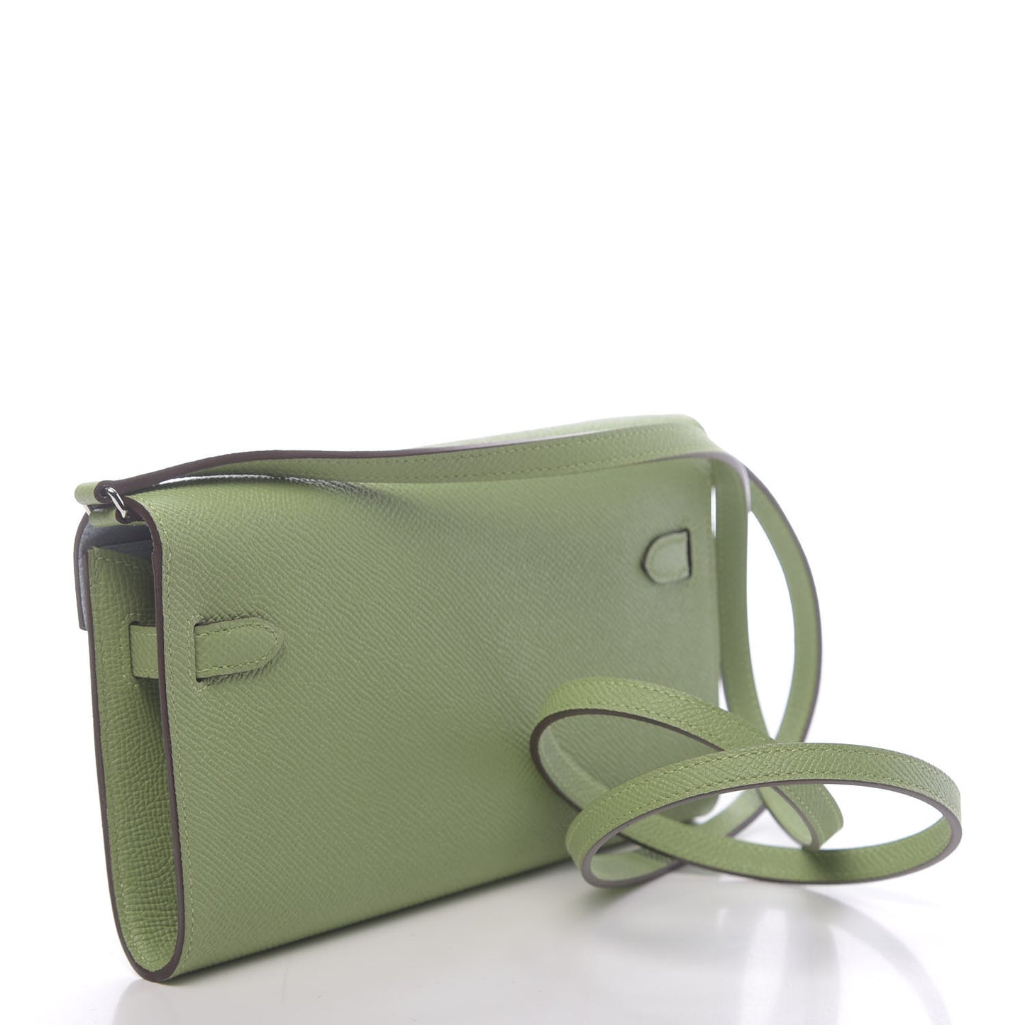 Epsom Verso Kelly Wallet To Go Vert Criquet Bleu Brume