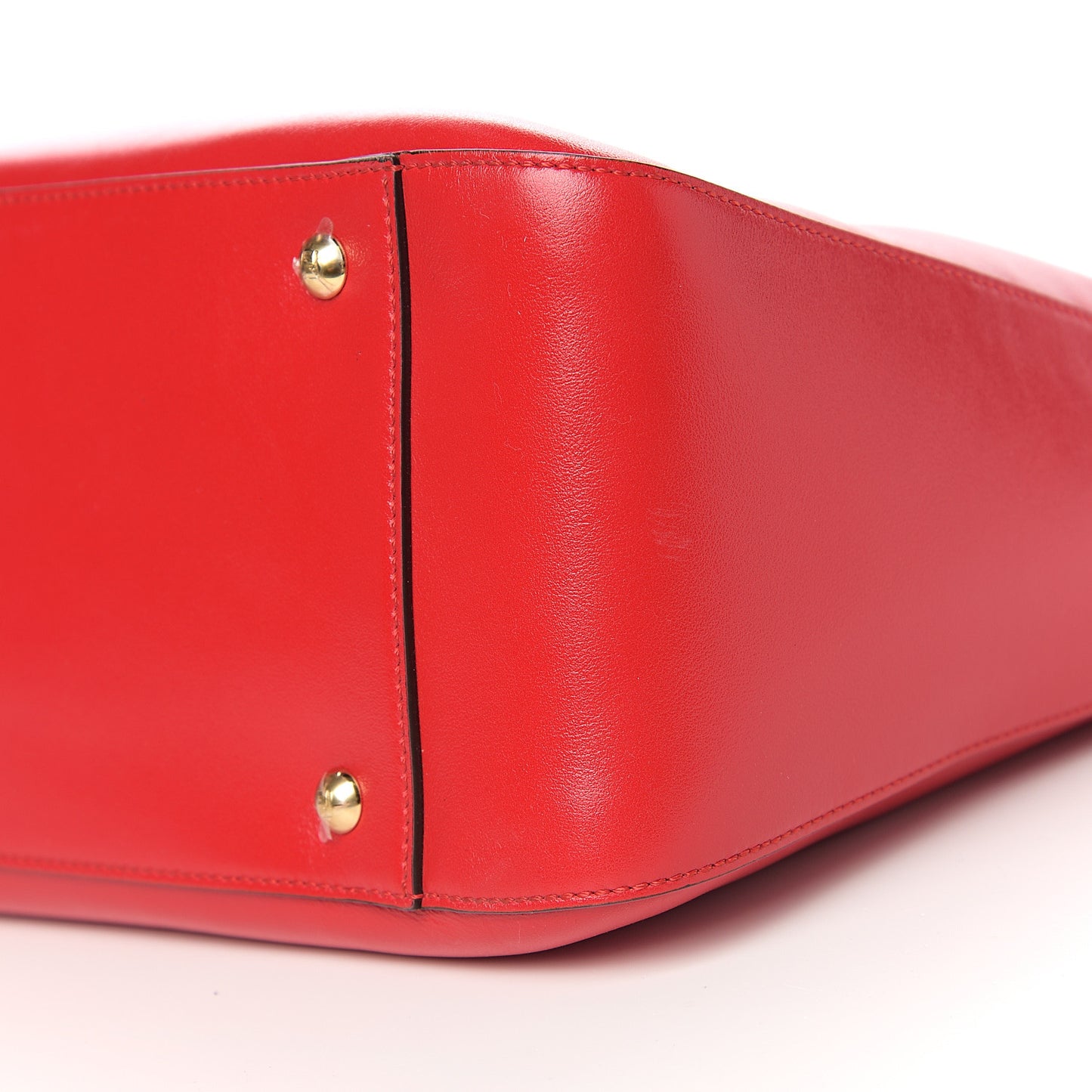 Vitello Glacier Medium FF Tote Rosso Cardinale