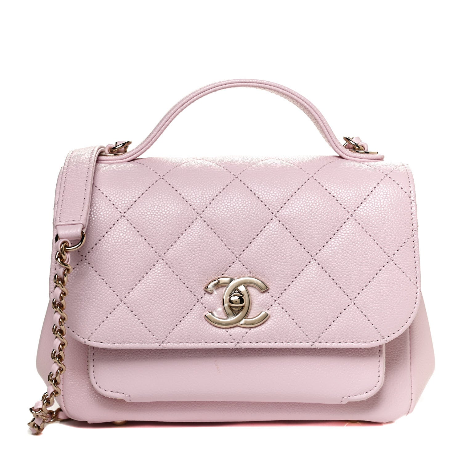Chanel Caviar Quilted Small Business Affinity Flap Light Pink 1 of 11