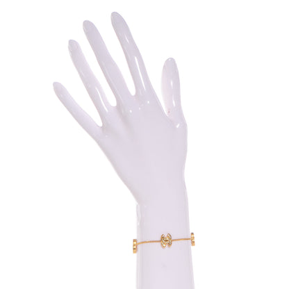Chanel Crystal CC Chain Bracelet Gold 2 of 7