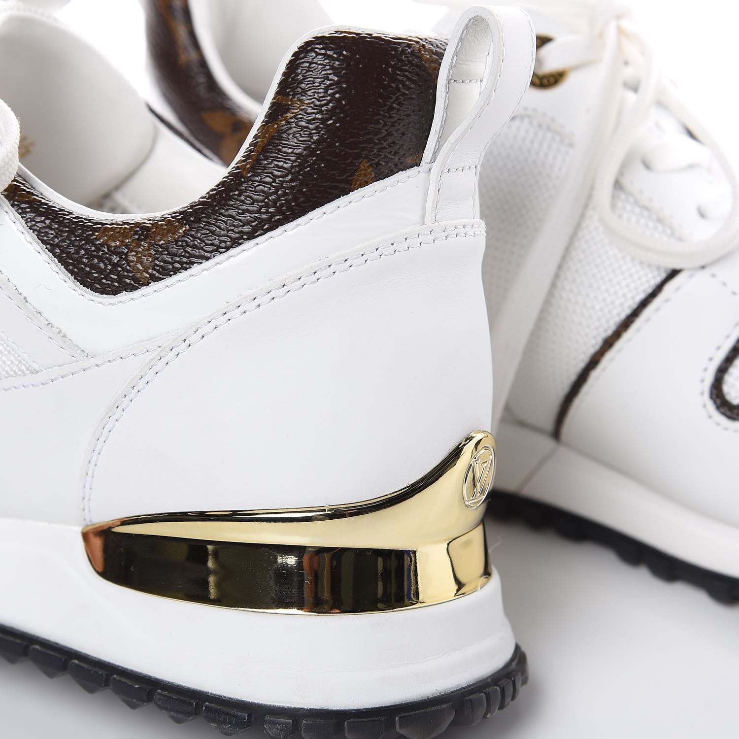 Louis Vuitton Calfskin Monogram Run Away Sneakers 36.5 White 8 of 8