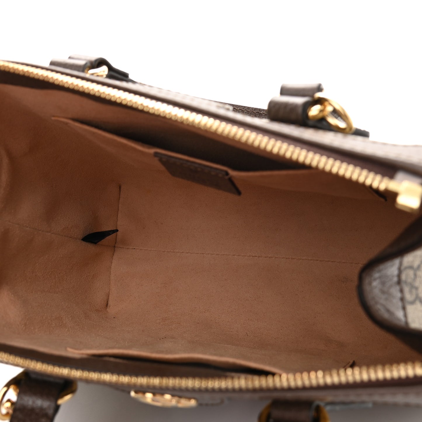 GG Supreme Monogram Small Ophidia Tote Bag Brown