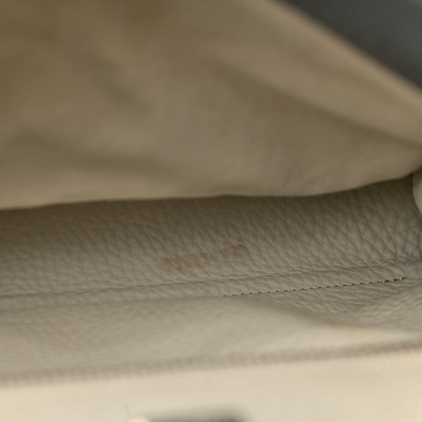 Cuoio Romano Selleria Bi-Color Medium Peekaboo Iconic Satchel Asfalto Latte