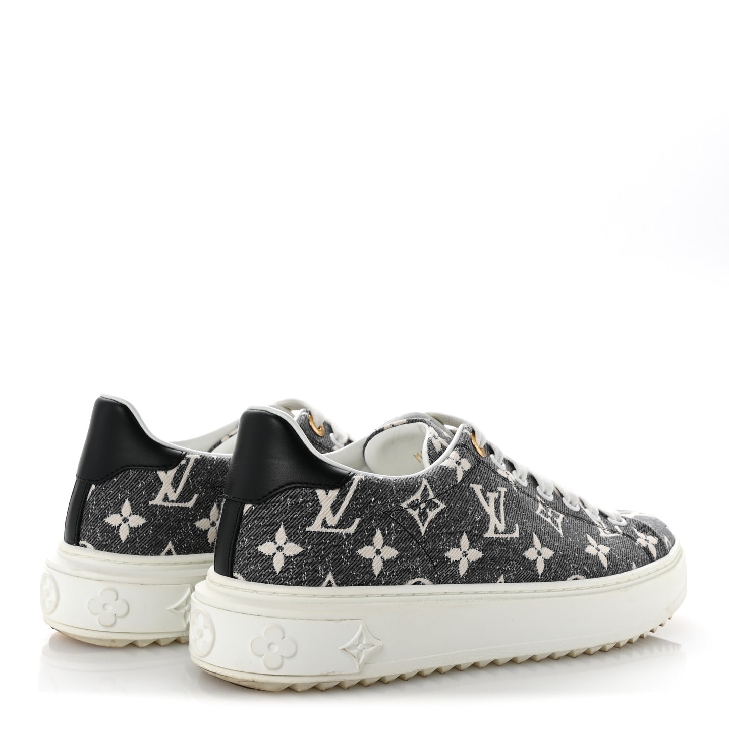 Denim Monogram Time Out Sneakers 38