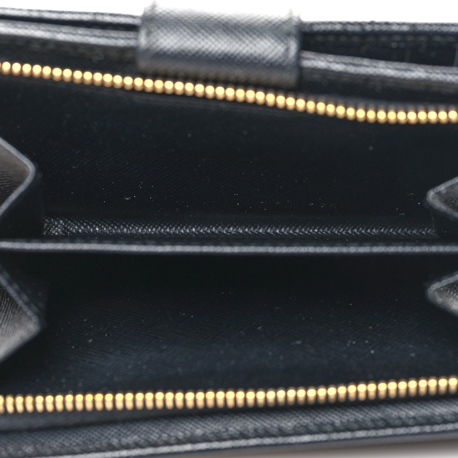 Prada Saffiano Metal Compact Wallet Black 6 of 8