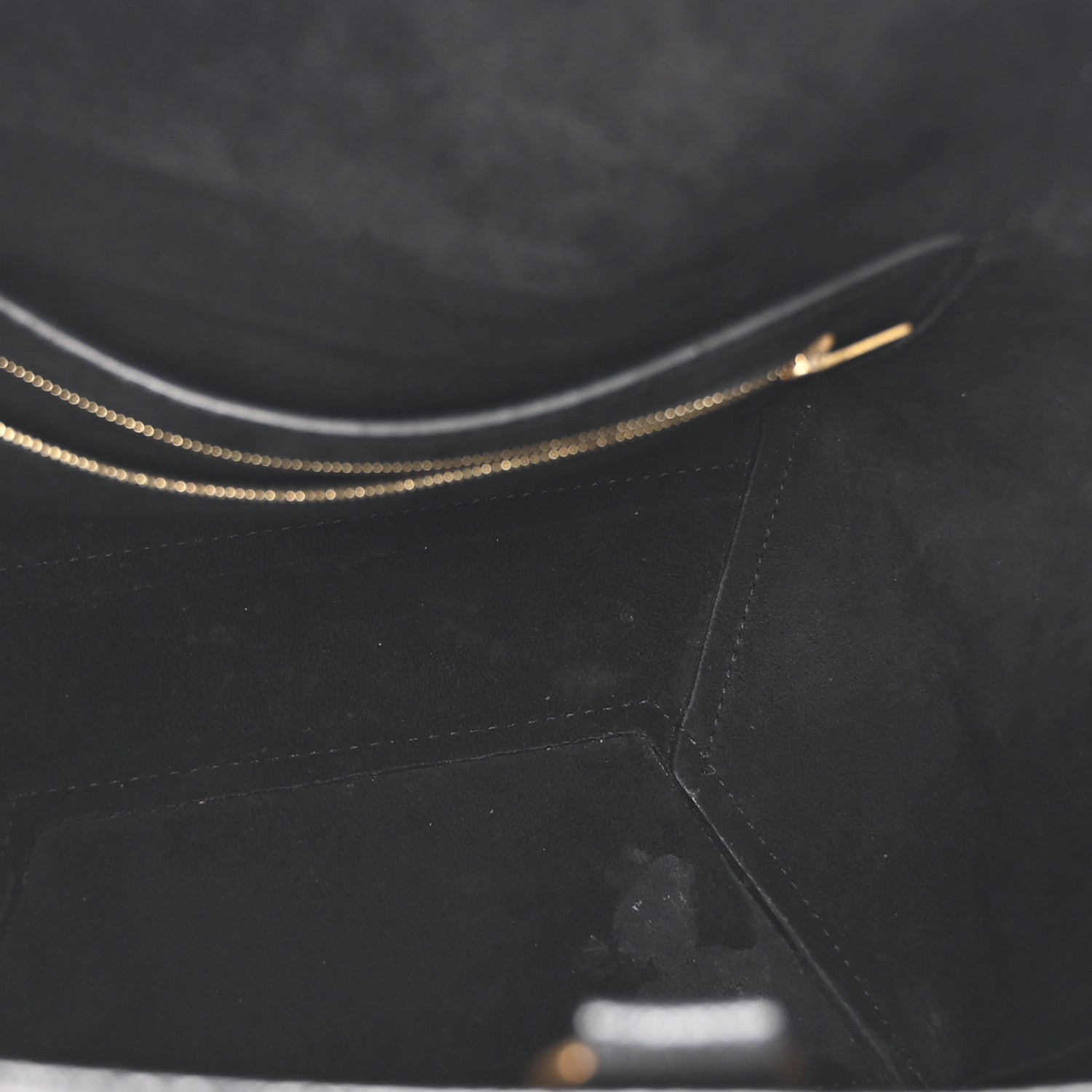 Celine Soft Grained Calfskin Sangle Bucket Bag Black 5 of 9