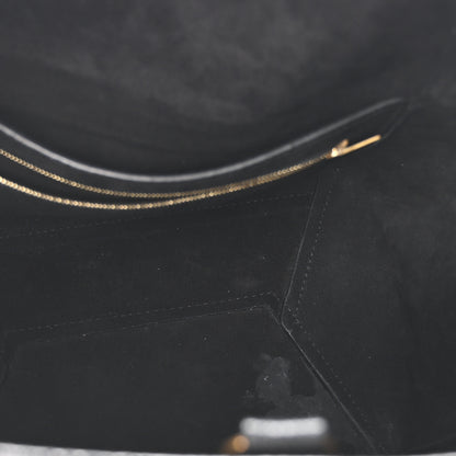 Celine Soft Grained Calfskin Sangle Bucket Bag Black 5 of 9