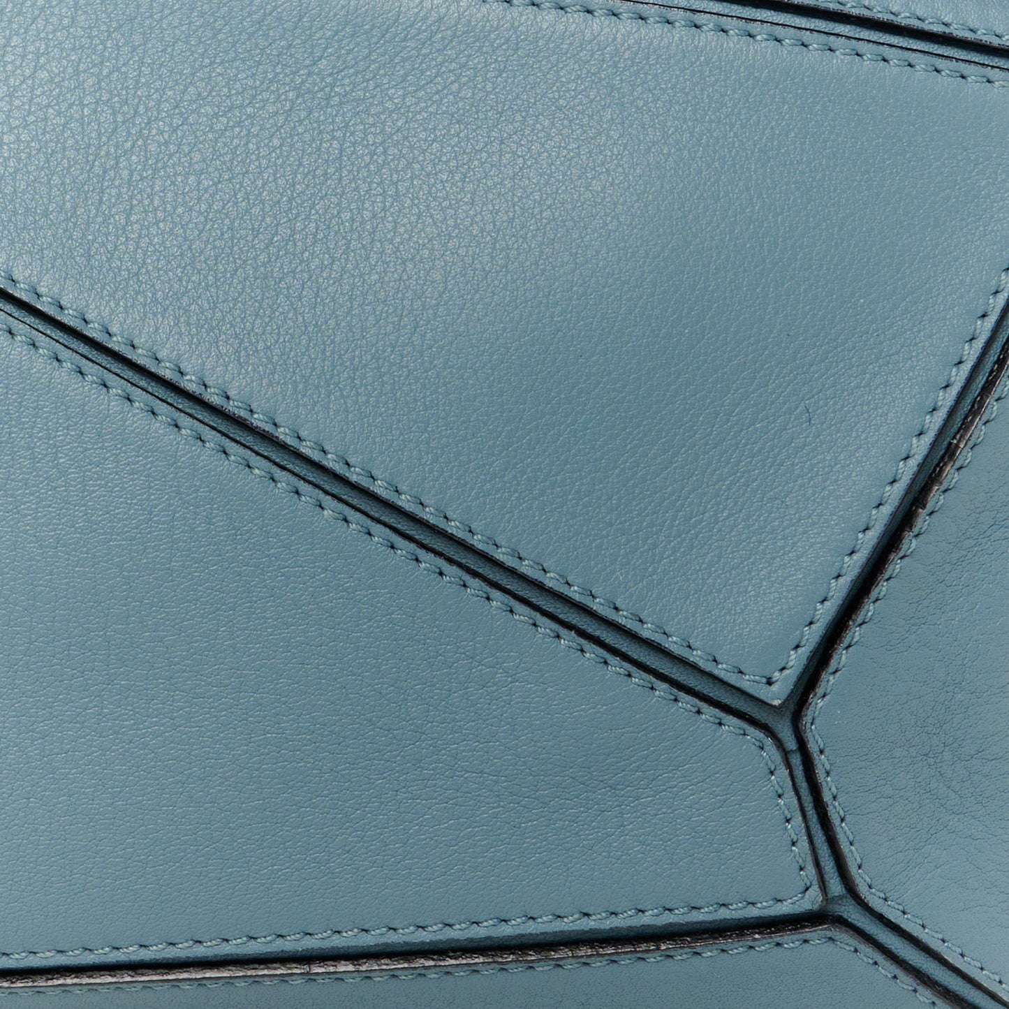 Calfskin Small Puzzle Bag Stone Blue