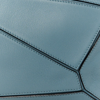 Loewe Calfskin Small Puzzle Bag Stone Blue 9 of 11