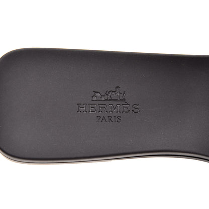 Hermes Rubber Aloha Sandals 36 Black 7 of 8
