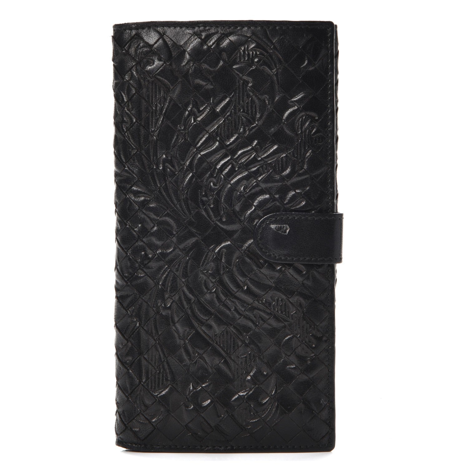 Bottega Veneta Nappa Intrecciato Embossed Continental Wallet Nero Black 1 of 12