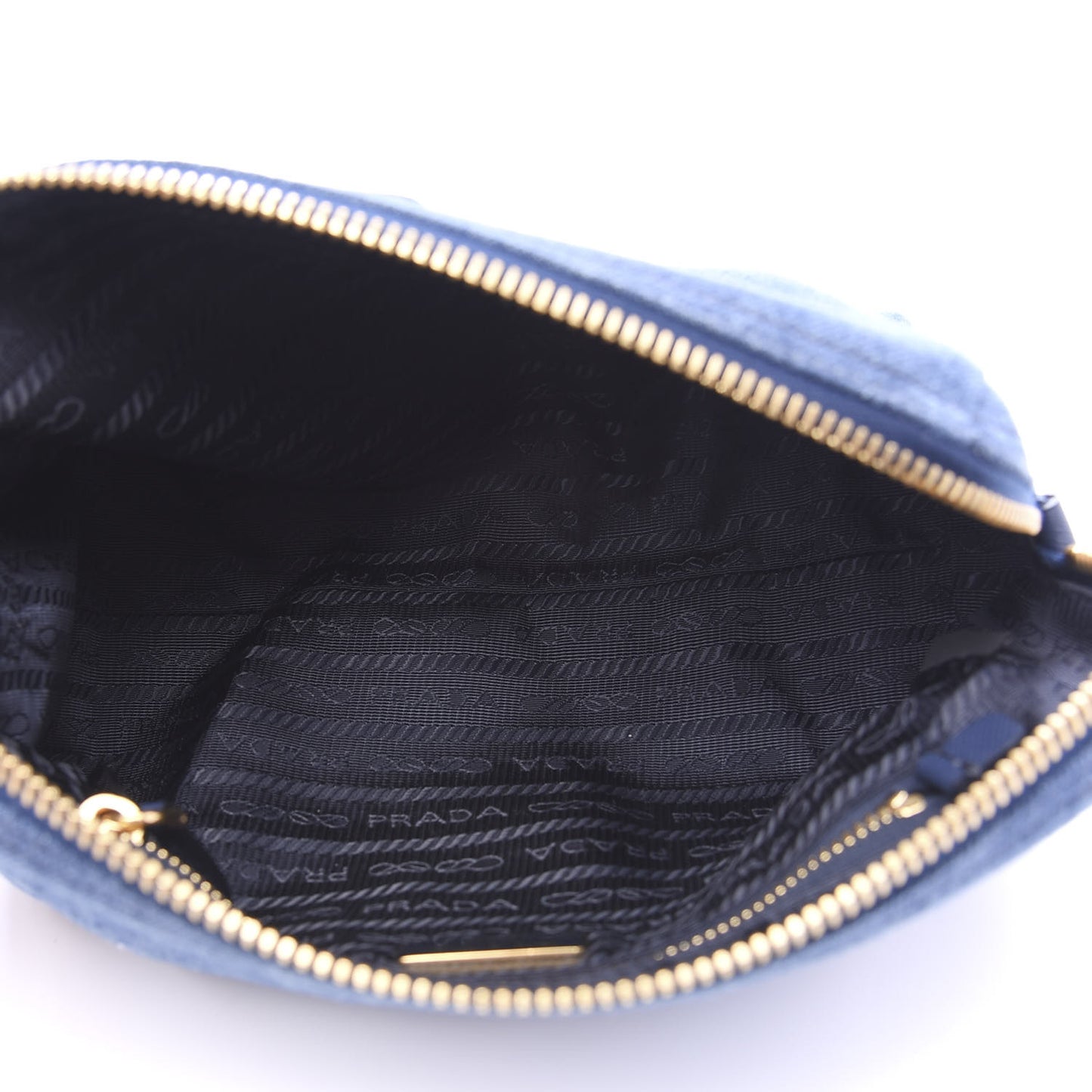 Denim Cosmetic Pouch Bleu