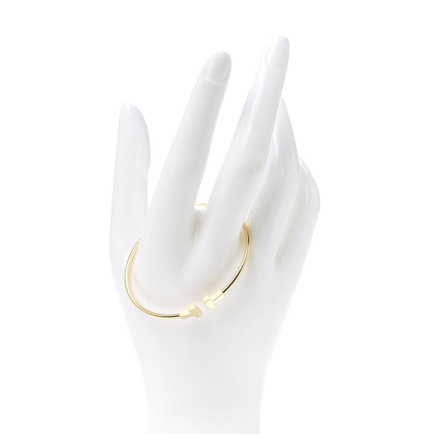 18K Yellow Gold Narrow T Wire Bracelet