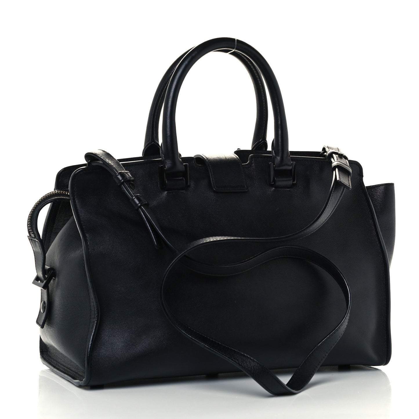 Calfskin Small Monogram Cabas Black