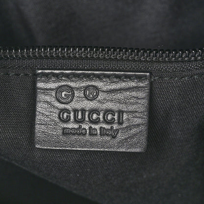 Gucci Calfskin Canvas Monogram Flat Vertical Tote Black 6 of 9