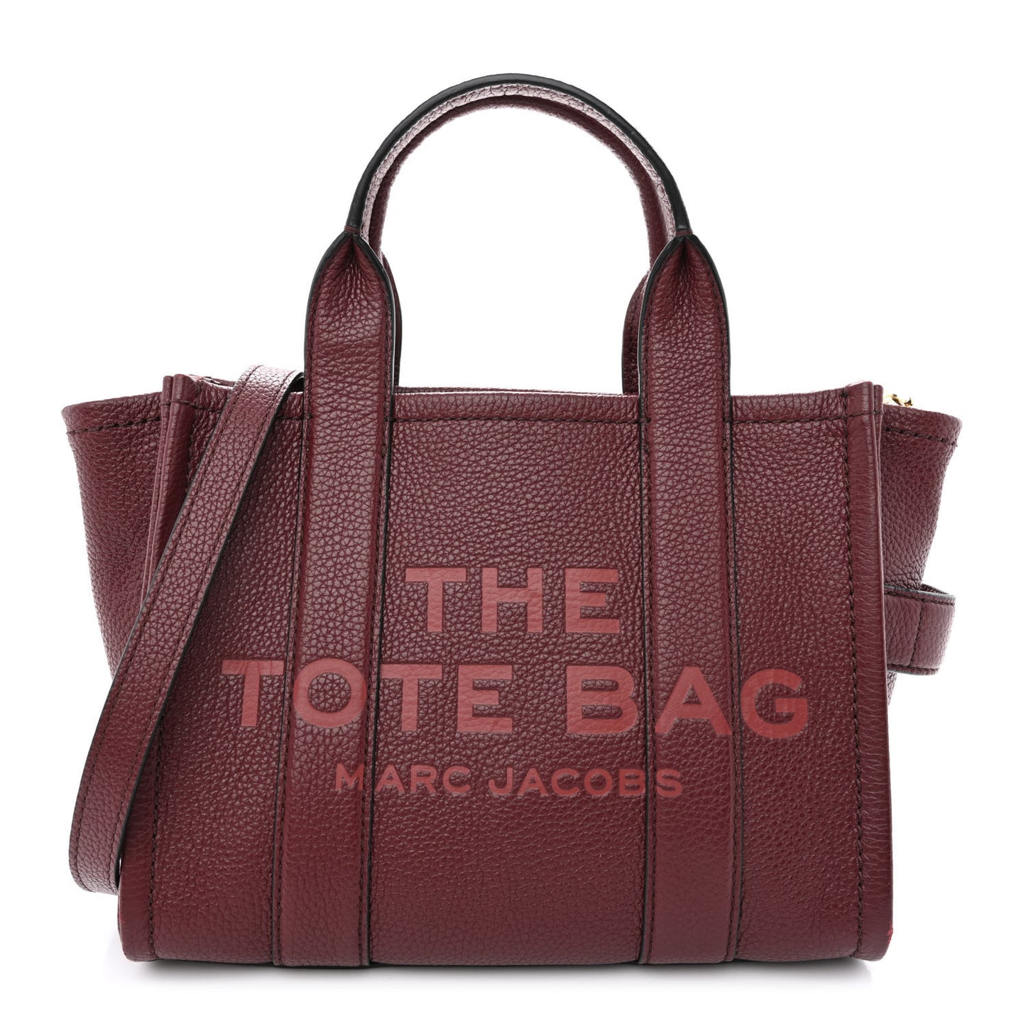 Grained Calfskin Small The Tote Bag Chianti