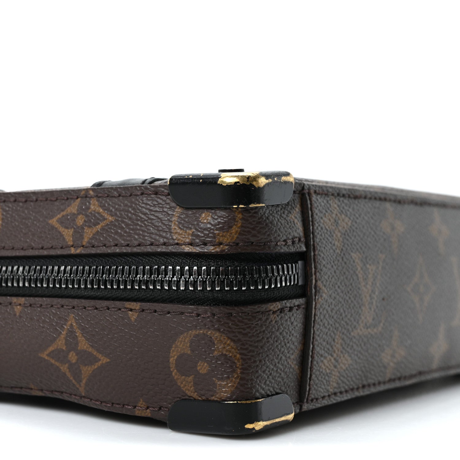 Louis Vuitton Monogram Macassar Handle Soft Trunk Black 1854728