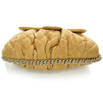 Chanel Lambskin Chain Around Medium Messenger Bag Dark Beige 4 of 8