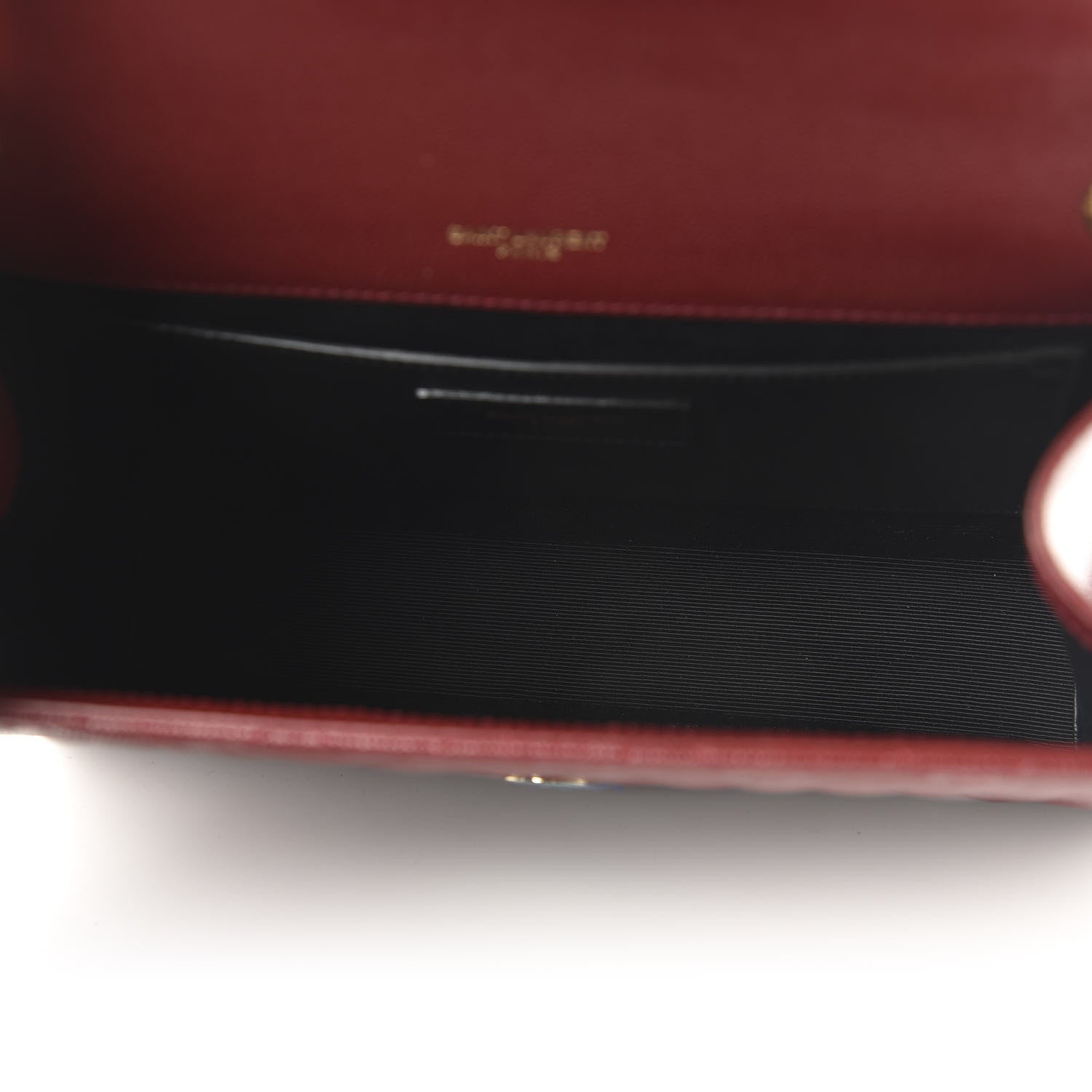 Saint Laurent Grain De Poudre Textured Mixed Matelasse Triquilt Medium Monogram Satchel Oxblood 5 of 9