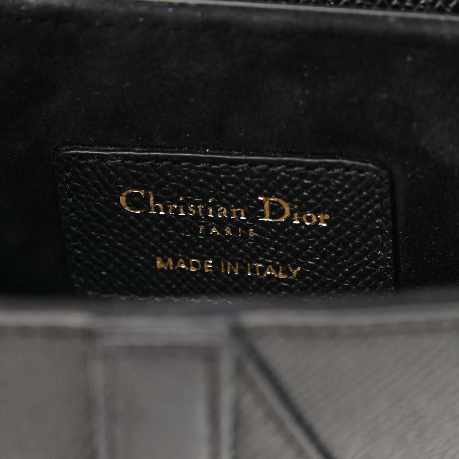 Christian Dior Grained Calfskin Mini Saddle Bag Black 5 of 8