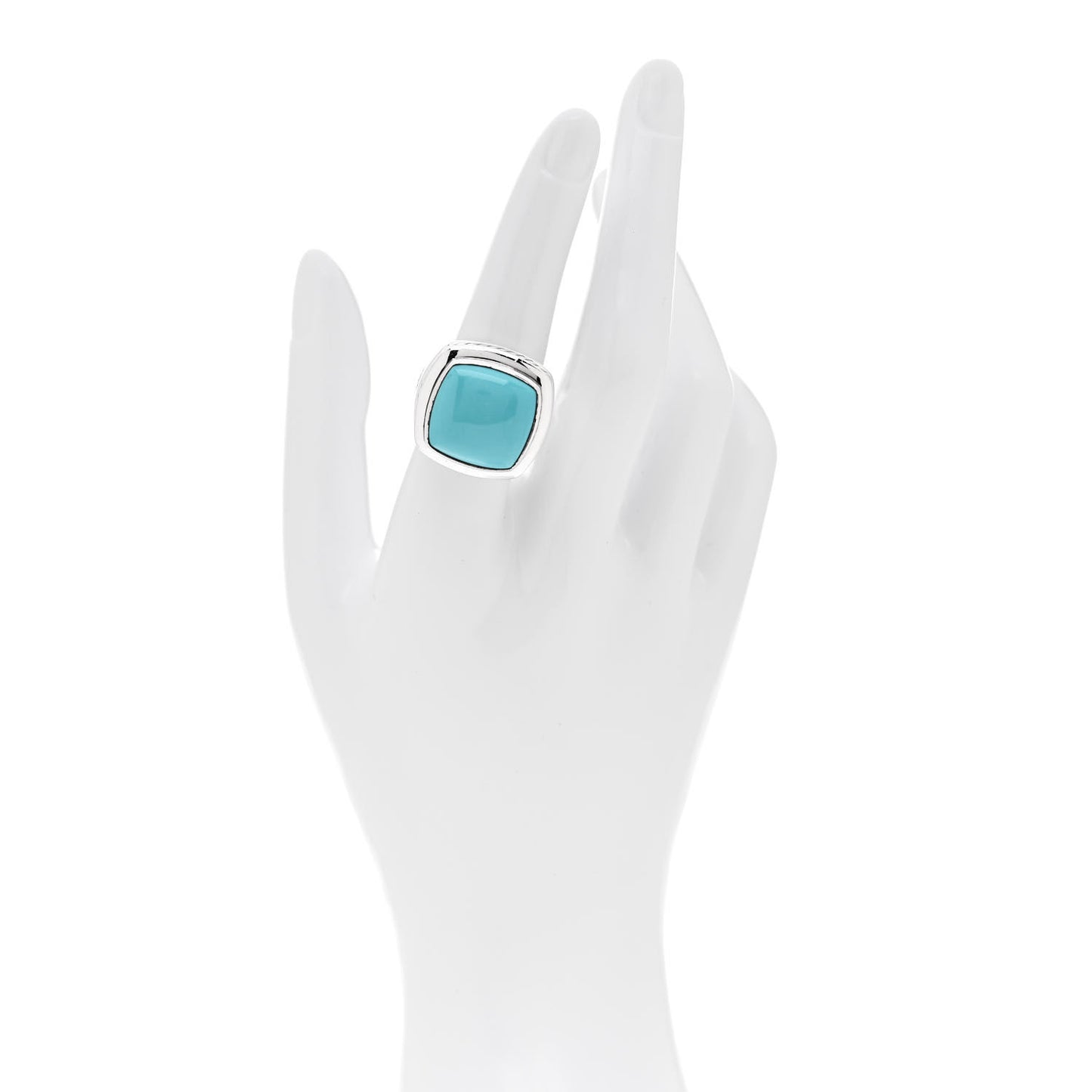 Sterling Silver Turquoise 17mm Albion Ring 54 7