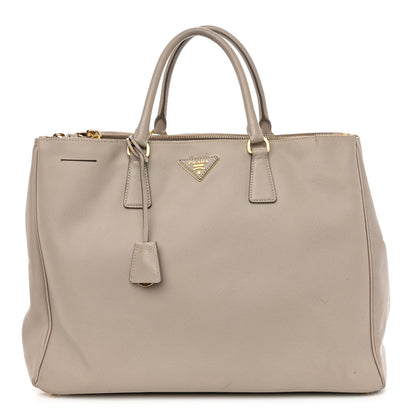 Prada Saffiano Lux Extra Large Galleria Double Zip Tote Pomice 1 of 13
