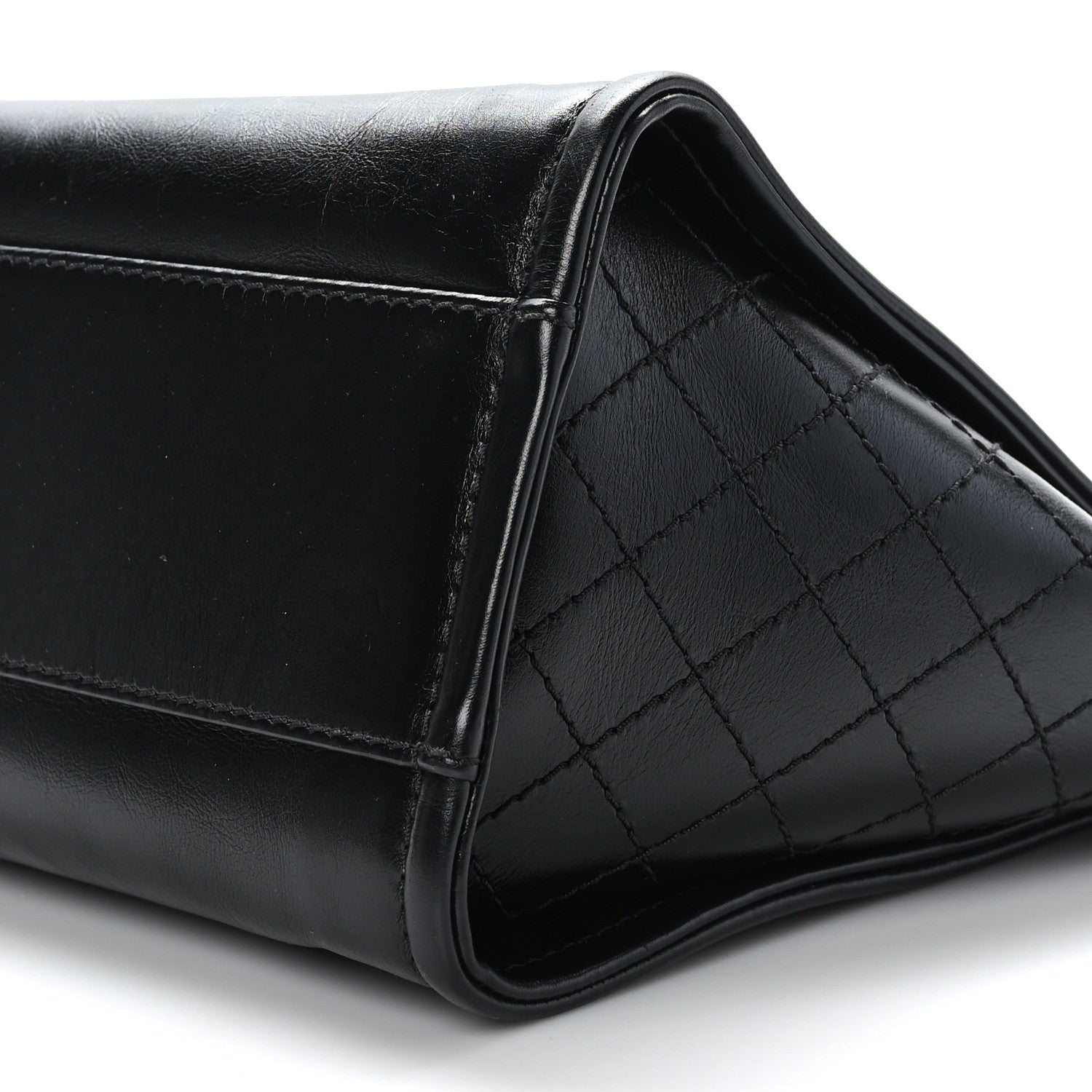 Chanel Aged Calfskin Small Charms Deauville Tote Black 9 of 9