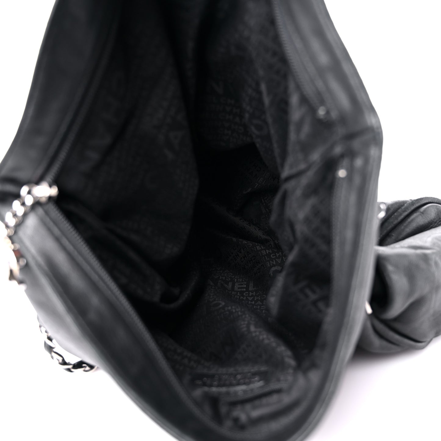 Lambskin Large Ultimate Soft Tote Black