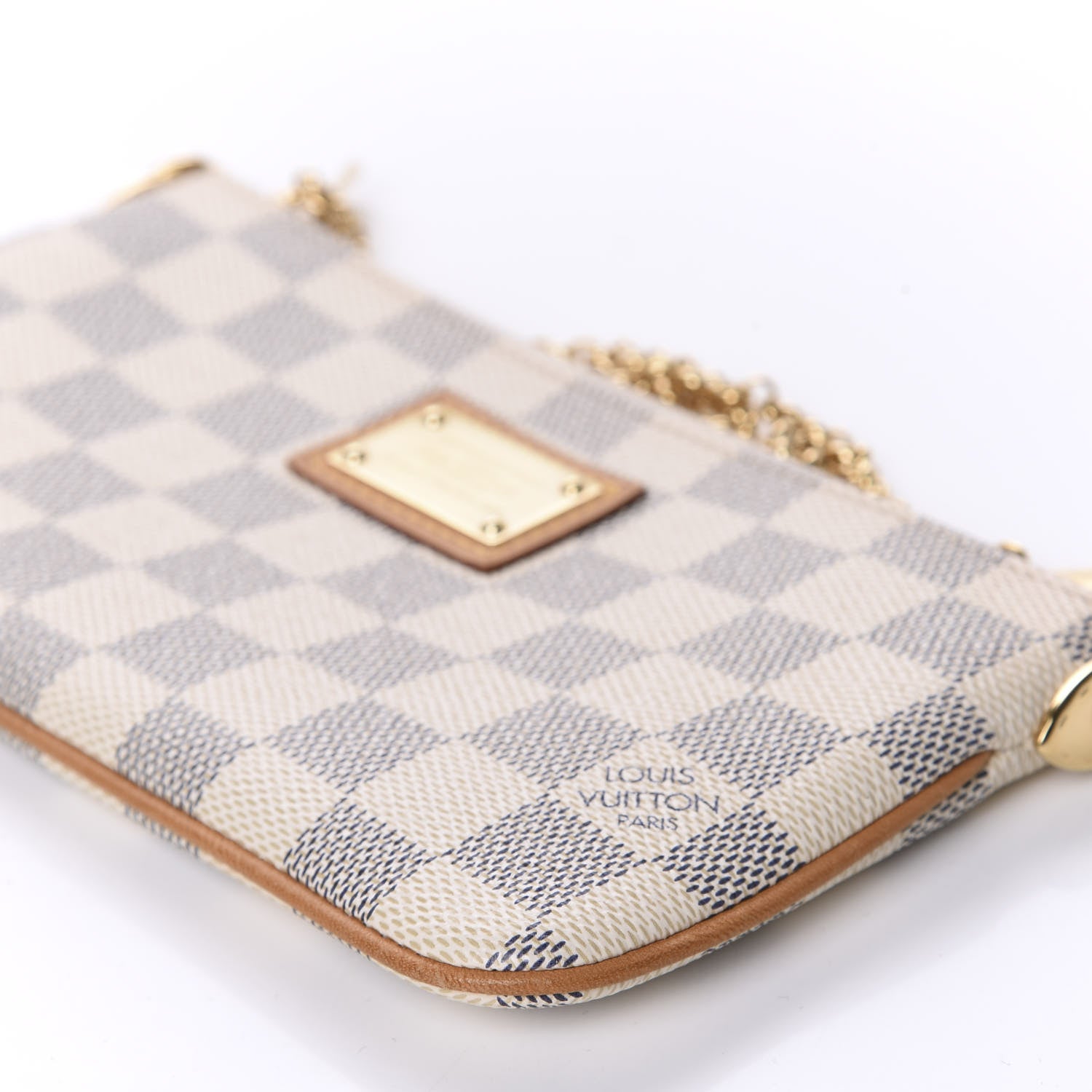 Louis Vuitton Damier Azur Pochette Milla MM 7 of 10