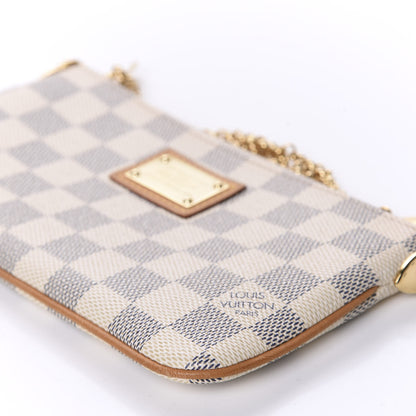 Louis Vuitton Damier Azur Pochette Milla MM 7 of 10