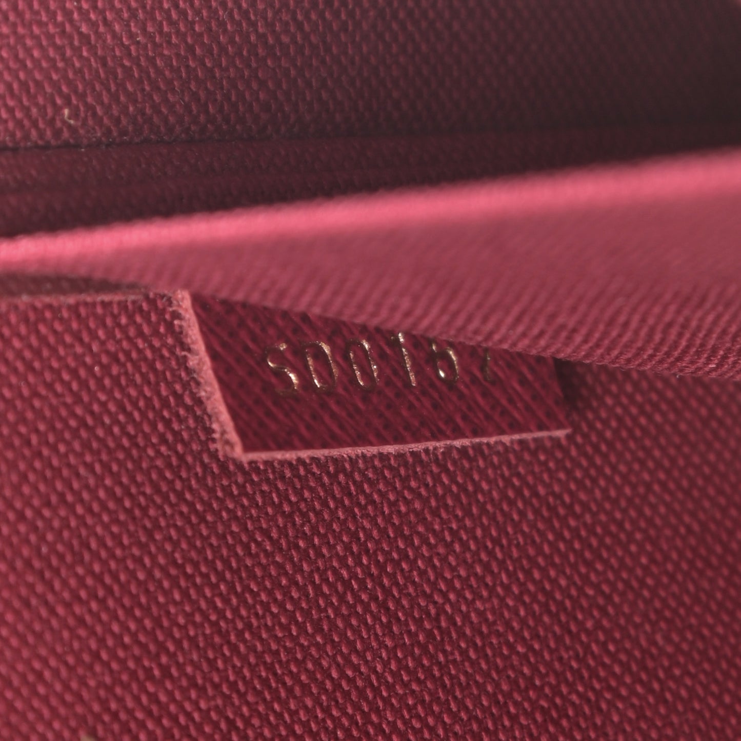 Monogram Pochette Felicie Chain Wallet Fuchsia