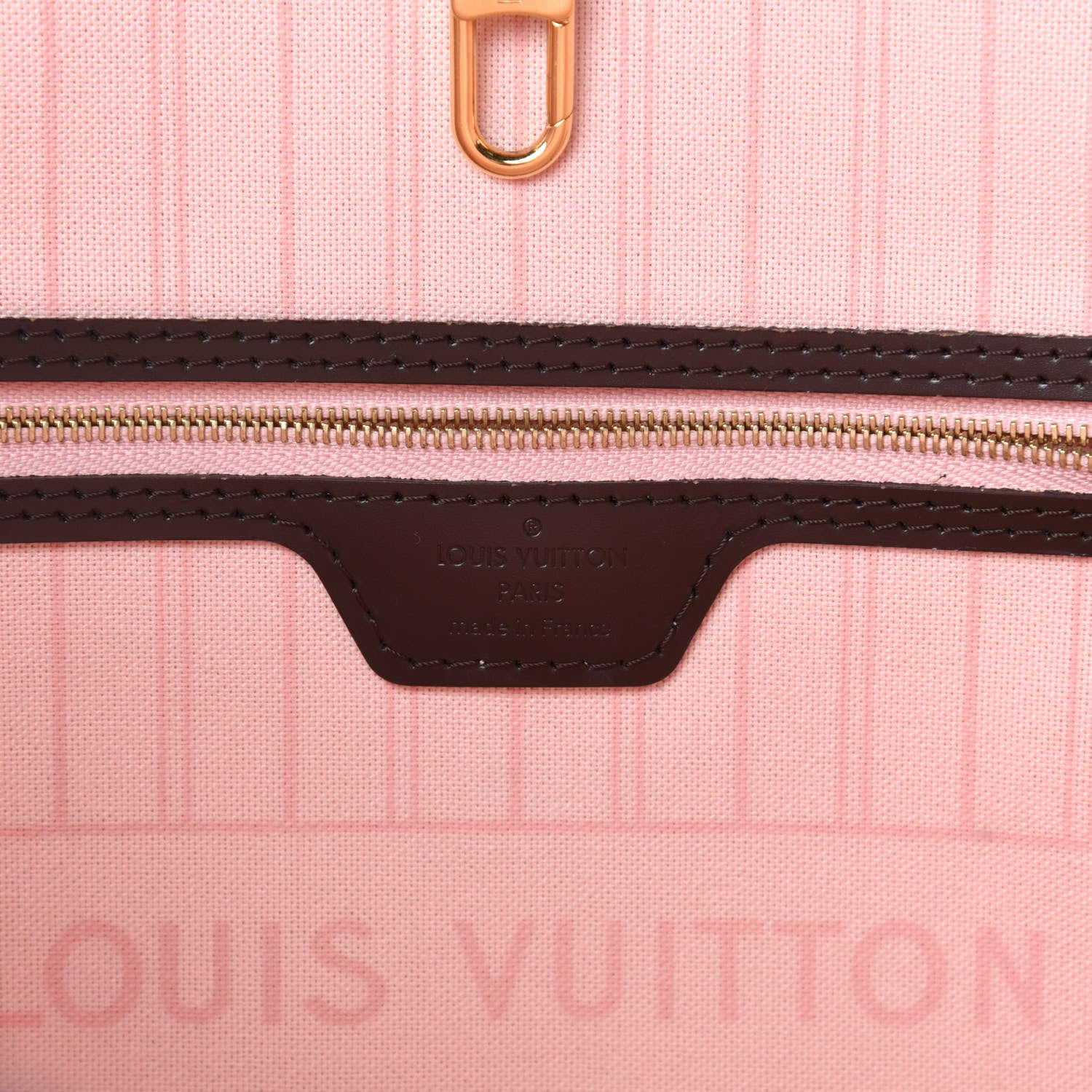 Louis Vuitton Damier Ebene Neo Neverfull MM Rose Ballerine 10 of 12