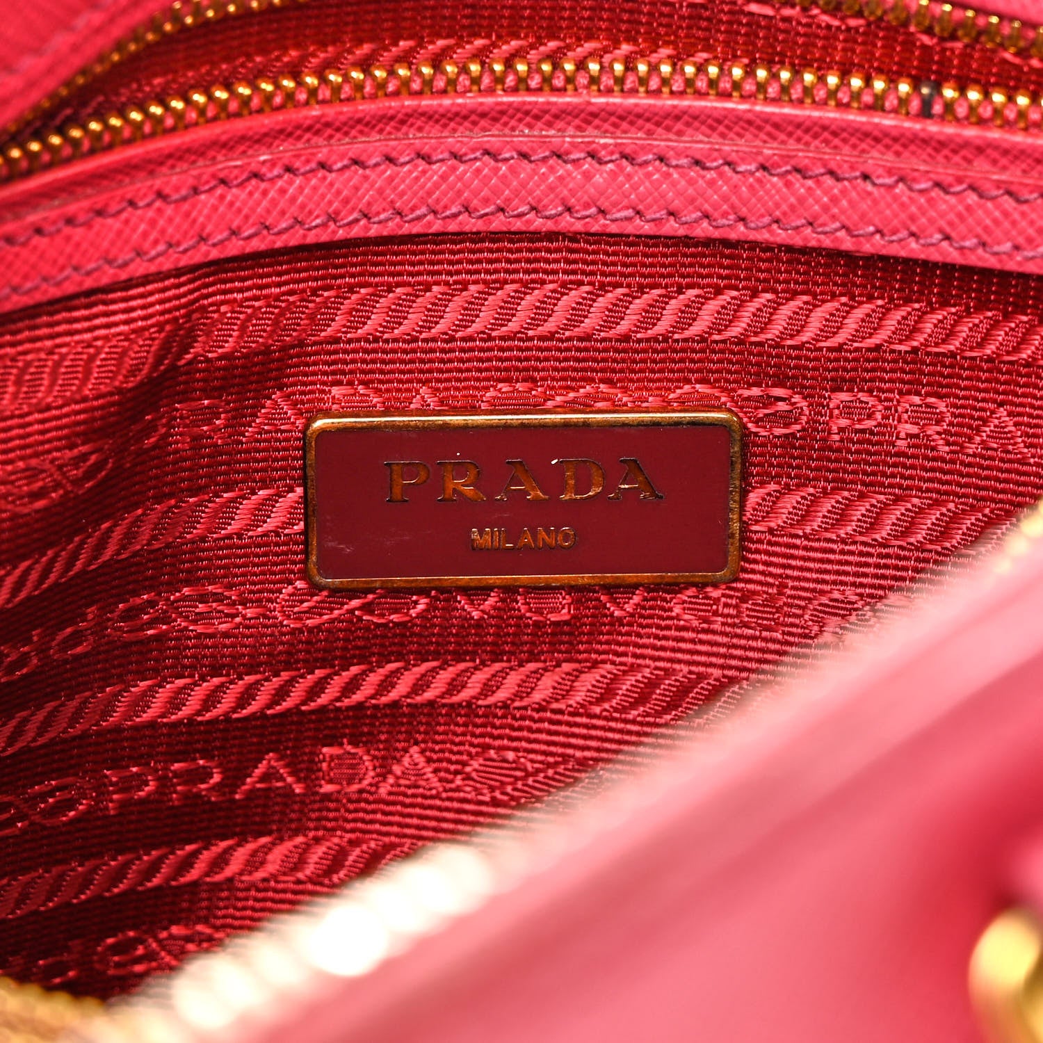Prada Saffiano Lux Medium Promenade Tote Peonia 6 of 12