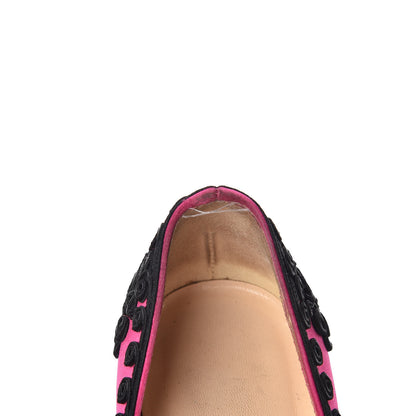 Christian Louboutin Satin Samira 100 Pumps 35.5 Pink Black 11 of 12