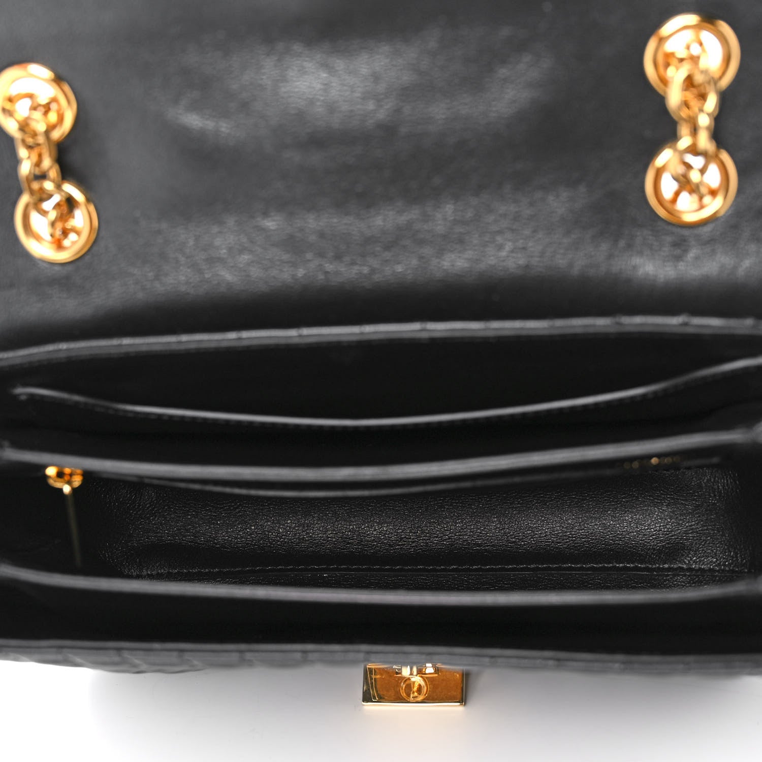 Celine Calfskin Quilted Medium C Bag Black 5 of 12