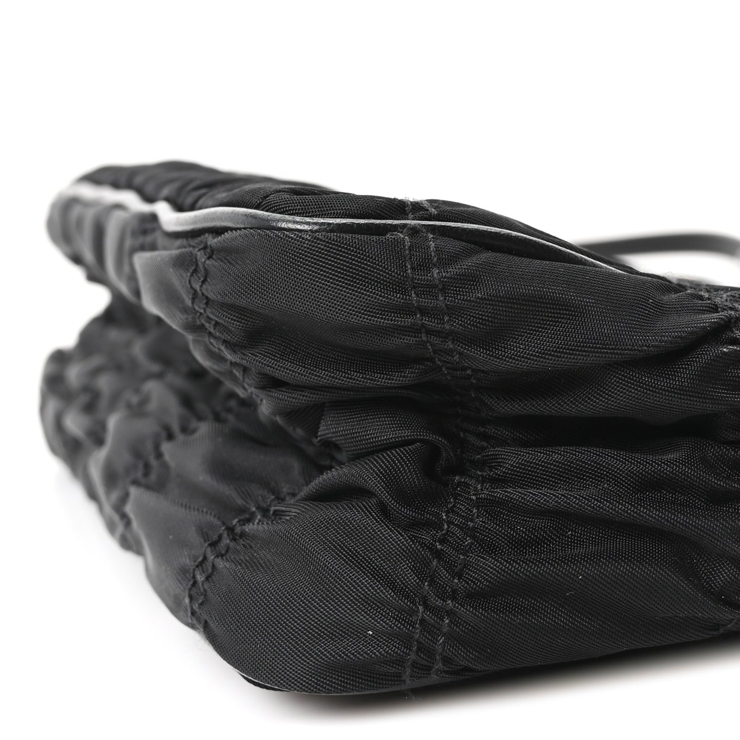 Tessuto Nylon Gaufre Shoulder Bag Black