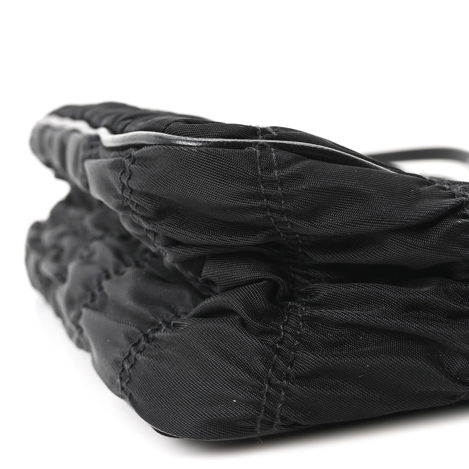 Prada Tessuto Nylon Gaufre Shoulder Bag Black 10 of 10