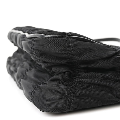 Prada Tessuto Nylon Gaufre Shoulder Bag Black 10 of 10