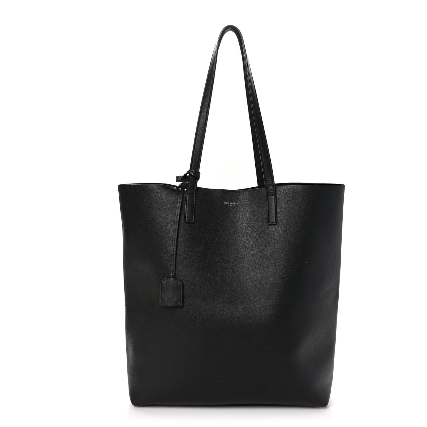 Calfskin North-South Shopping Tote Black