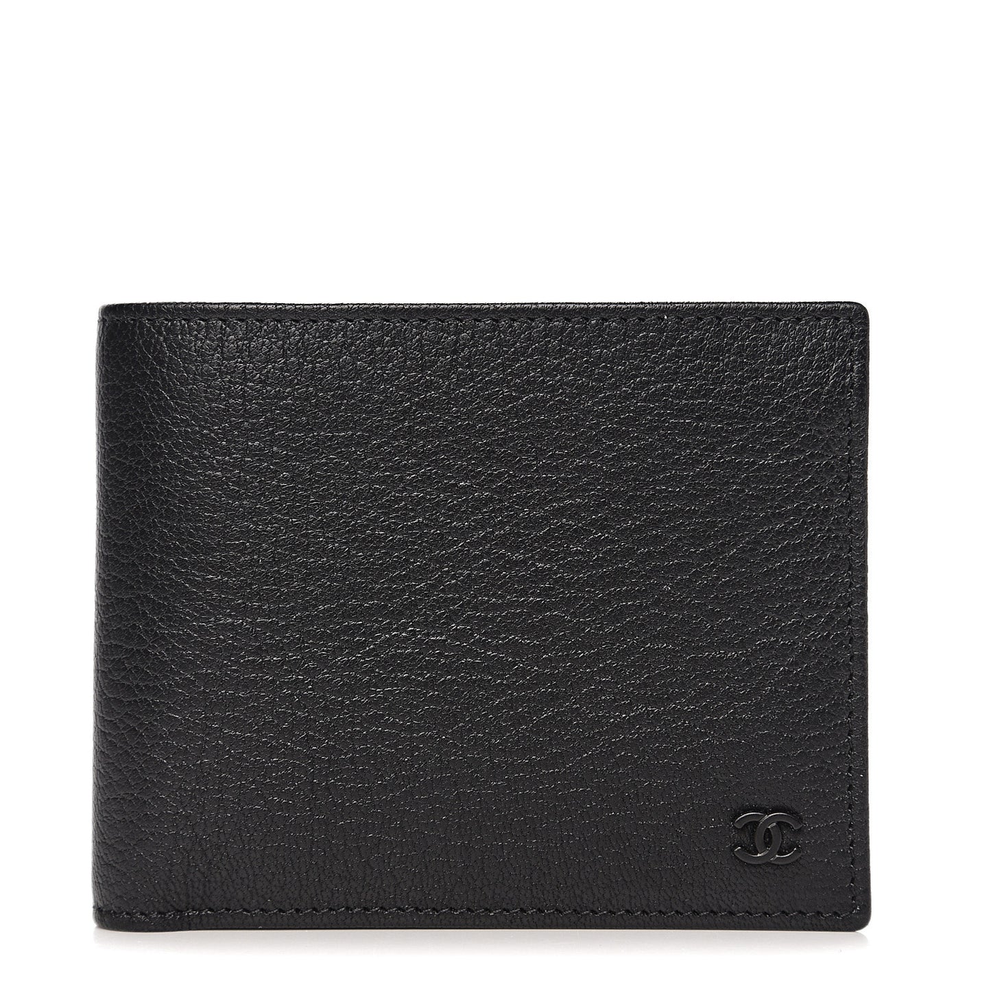 Goatskin Bi-Fold Wallet Black