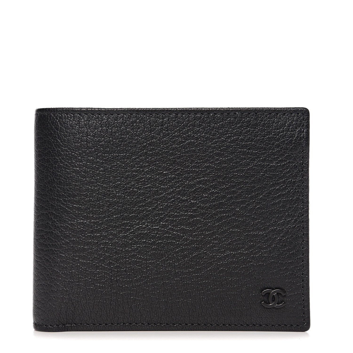 Chanel Goatskin Bi-Fold Wallet Black 1 of 7