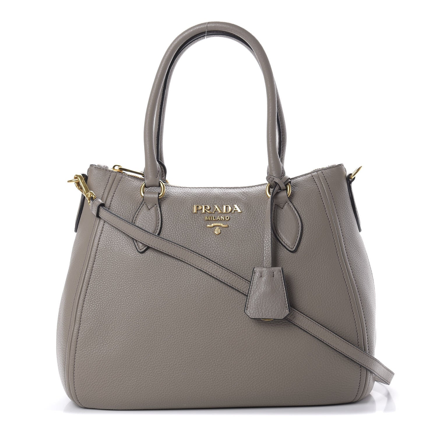 Prada Vitello Phenix Shoulder Bag Argilla 1 of 12