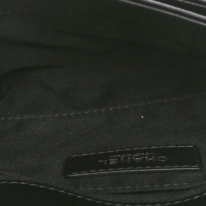 Chanel Calfskin Quilted CC Uniform Flap Belt Bag Black 5 of 11