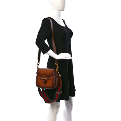 Gucci Calfskin Medium Lady Web Shoulder Bag Cuir 2 of 12