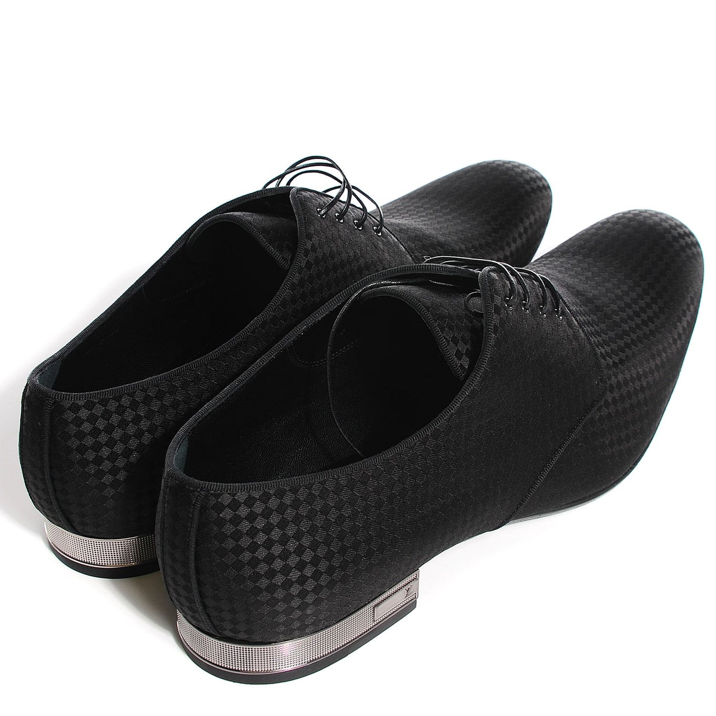 Mens Damier Braided Grosgrain Boogie Nights Derby Shoes 11
