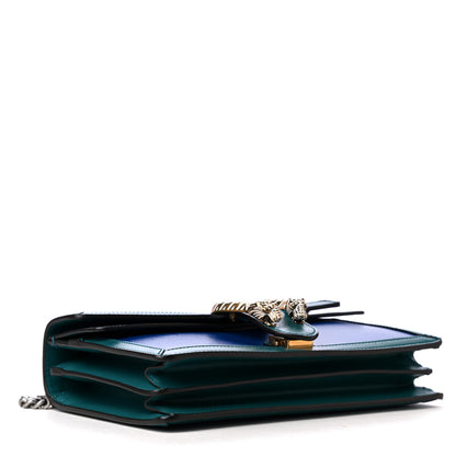 Gucci Azalea Calfskin Enamel Small Dionysus Shoulder Bag Imperial Blue Pavone Off White 3 of 5