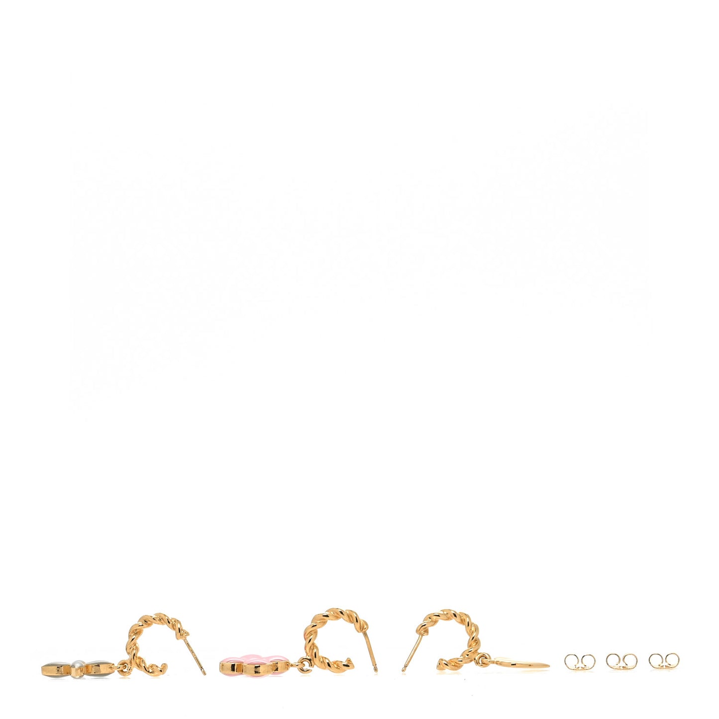 Sweet Monogram Earrings Set of 3 Rose