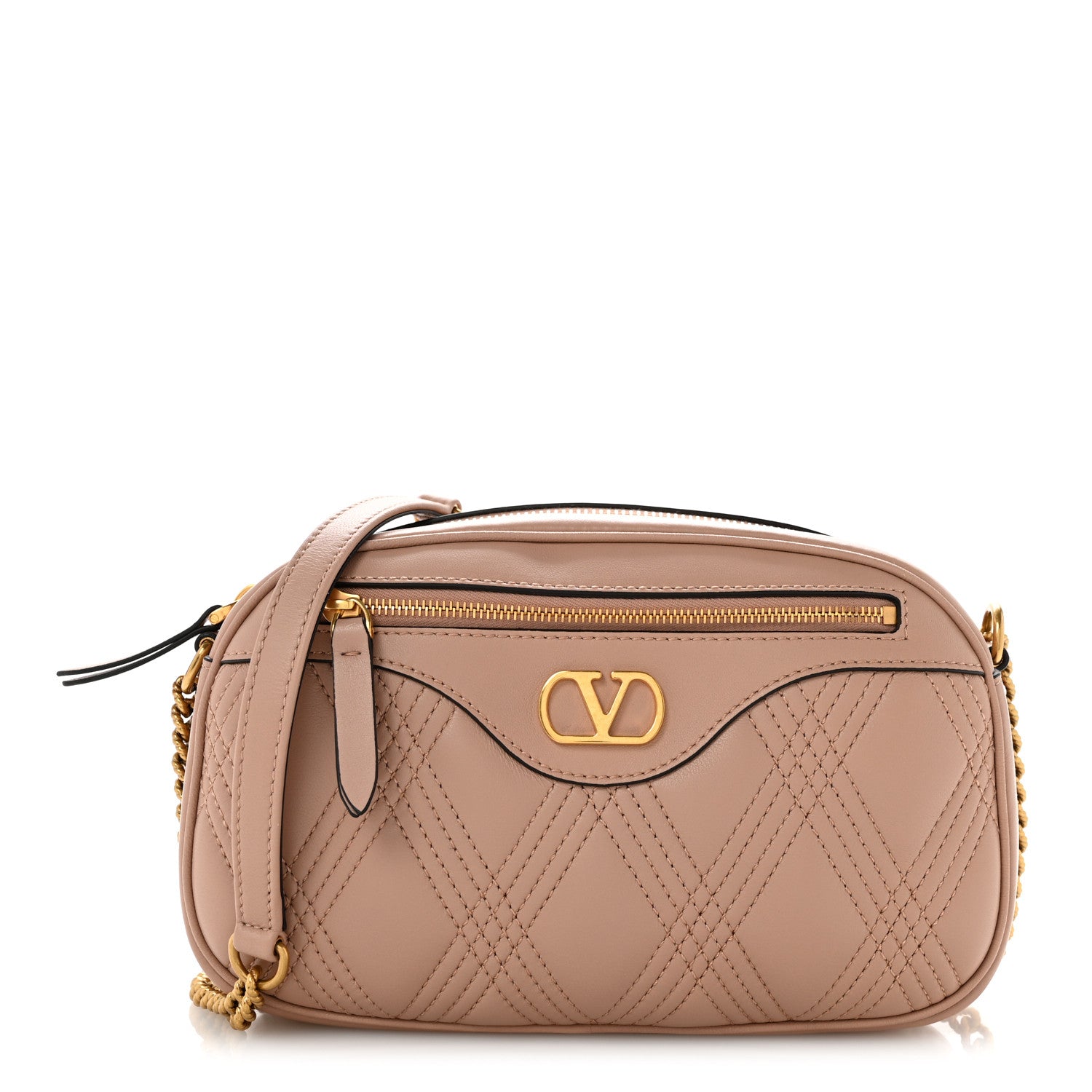 Valentino Garavani Nappa Medium Quiltie 67 Shoulder Bag Poudre 1 of 9