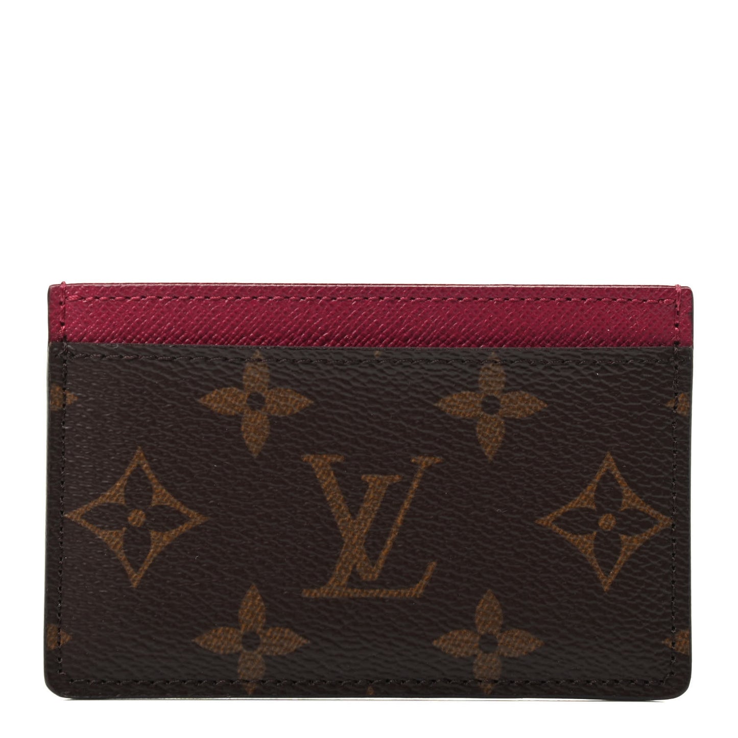 Monogram Card Holder Fuchsia