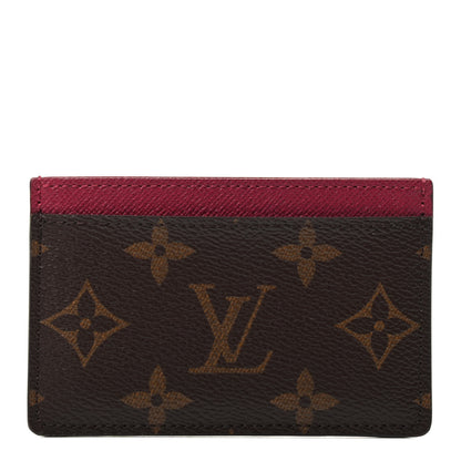 Louis Vuitton Monogram Card Holder Fuchsia 1 of 3